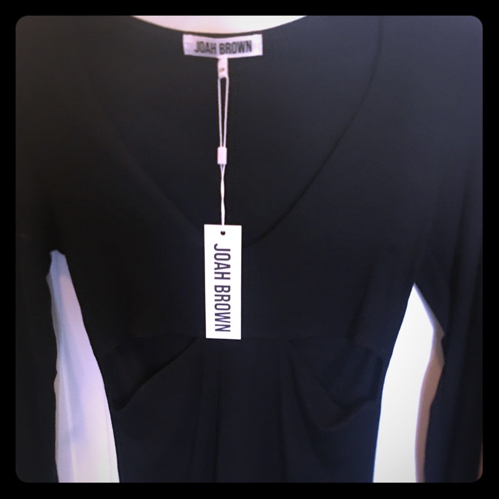 Joah brown black long sleeved cutouts